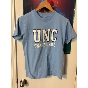 Vintage UNC Chapel Hill T-Shirt Mens Small Carolina Blue Tar Heels Single Stitch